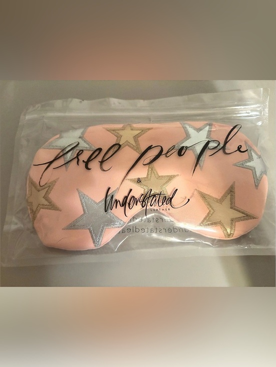 Free People Handbags - Free People Star Print Cosmetic eye mask Pink NWT understated leather collab